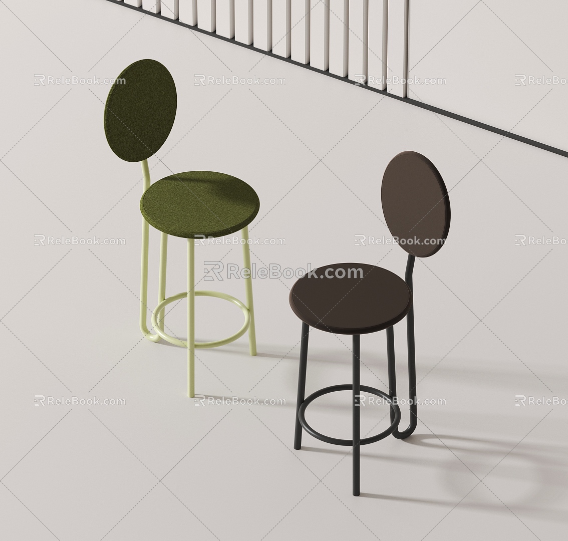 Modern Bar Chair 3d model