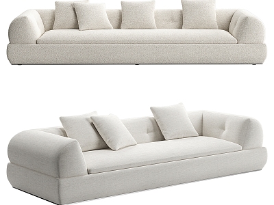 Minotti simple three-seat sofa model