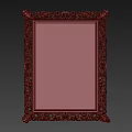 Elegant Decorative Wall Mirror With Ornate Carved Frame And Intricate Details