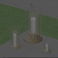Modern Outdoor Lights With Metal Frame And Frosted Glass Shade For Garden Patio Warm Illumination