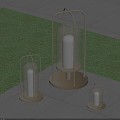 Modern garden lamp landscape lamp combination lawn lamp camping lamp outdoor lamp 3d model