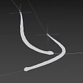 Two Golden Reptile Snakes with Curved Bodies on Dark Blue Background