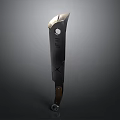 Tactical Weapon With Sharp Metal Holed Blade And Wooden Handle Design