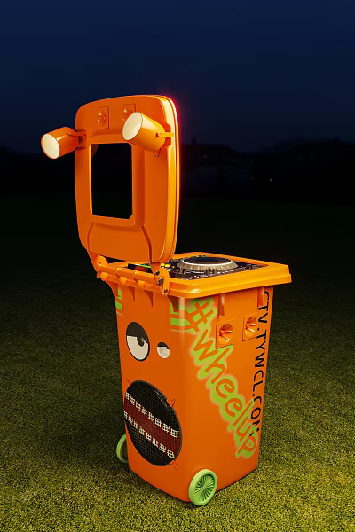 Modern trash can 3d model