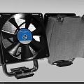 Air Conditioner Fan Design With Heat Sink And Metal Frame Components