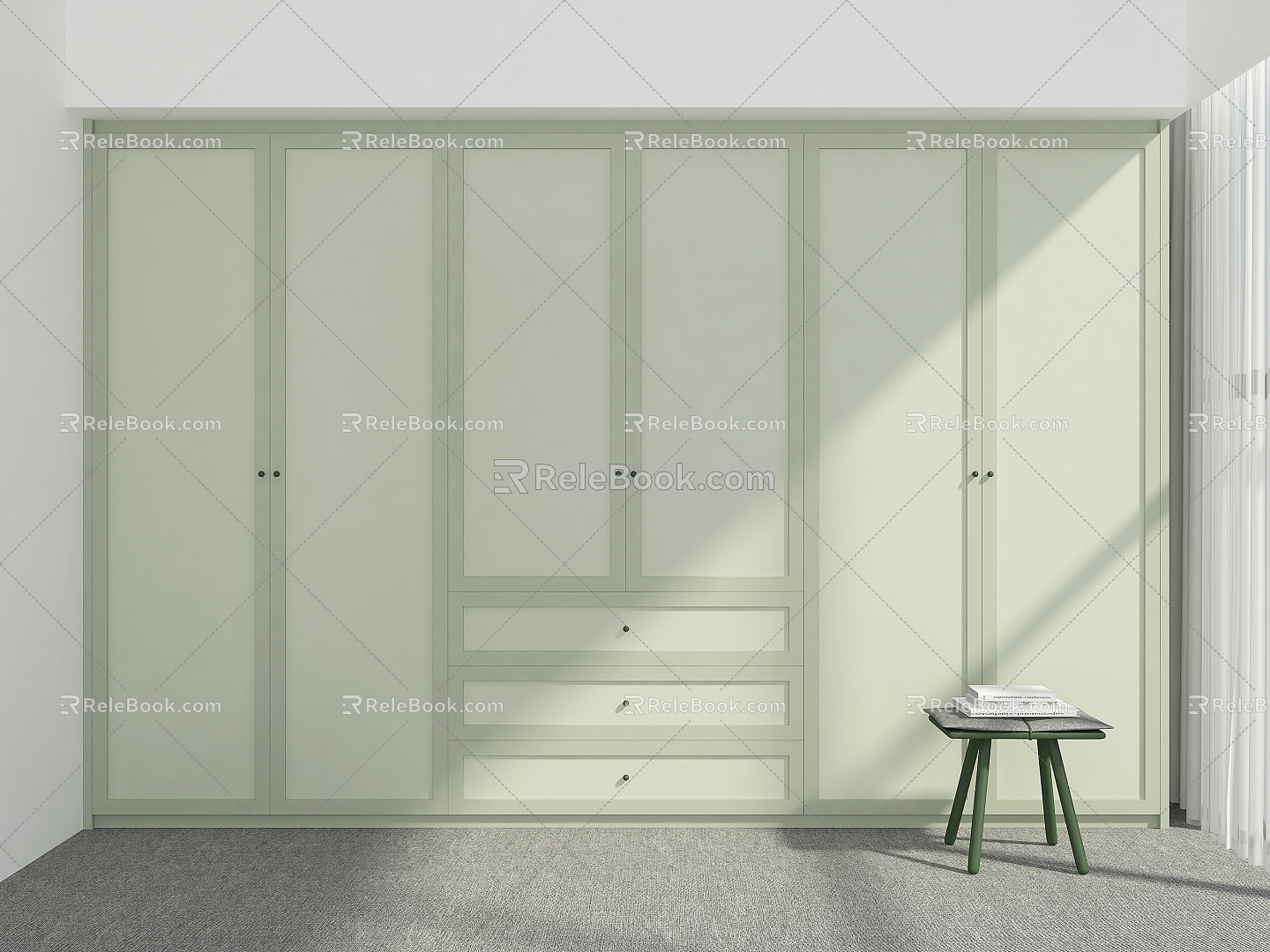 Wardrobe Wardrobe Custom Whole Wardrobe Coat Cabinet Storage Wardrobe Wardrobe 3d model