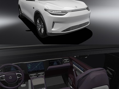 Hyundai Zero Run Car C11 Interior 3d model