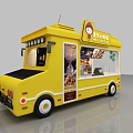 Yellow Mei'er Food Truck With Muffin Display Window And Mobile Service