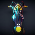 Red Bull Racing Car With Colorful Aerodynamic Design And Toyota Branding