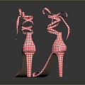 High Heels Stiletto Shoes Stiletto Heels Thick Heel Shoes Thick Heel Shoes High Heel Shoes Fashion High Heel Shoes 3d model