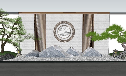 Landscape Wall Enclosure 3d model