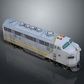 vintage train steam train train carriage locomotive head steam car carriage train modern vehicle 3d model