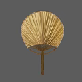 Natural Bamboo Handmade Round Fans With Traditional Design Practical Household Cooling Items