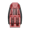 Red and Black Modern Massage Chair With Ergonomic Design And Comfortable Features