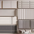 Modern Upholstered Bed Headboard Designs With Beige Gray And Textured Panels