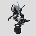 Decepticons Motorcycle Robot Mecha Warrior Terminator Destroyer Machine Warrior Robot Fighter Low Face Number Low Model Simple Model 3d model