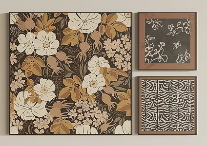Maillard Hanging Paintings 3d model
