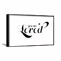 Black Framed White Background Wall Art With Handwritten You Are Loved Text