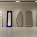 Stylish Mirrors With Various Designs Shapes Colors And Frame Styles In Modern Space