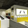 Modern Shoe Store Shoe Store 3d model