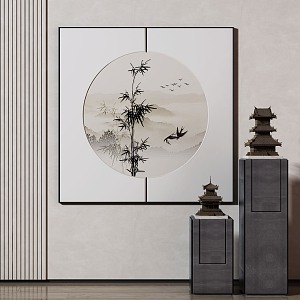 New Chinese Decorative Painting 3d model