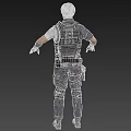 Man Police Modern Figure Game Role Game Character 3d model
