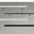 Modern Linear Pendant Lights In Black And White Hanging Design For Interior Decor