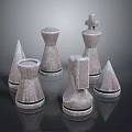 Modern Design Chess Pieces Set For Home Decor Living Room Tabletop