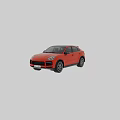 Orange Porsche Cayenne Car Exterior Design With Front And Side Views