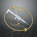 Caliper ruler measuring tools hardware tools processing tools furniture 3d model
