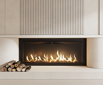 Modern Fireplace 3d model