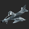 A4 Skyhawk aircraft 3d model