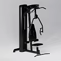 Black Strength Training Sports Equipment With Adjustable Seat Cable System And Ergonomic Handles