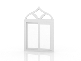 Modern windows and doors casement window 3d model