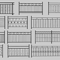 Various Decorative Wrought Iron Fence Designs With Different Ornamental Patterns And Styles
