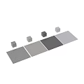 Gray Speckled Texture Cylindrical Components With Semi Circular Spherical Shapes And Light Effects