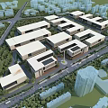 modern urban architecture 3d model