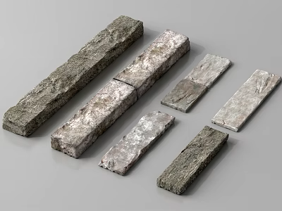 Natural Rockery Stones With Various Sizes And Shapes For Garden Landscape Decoration 3d model