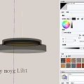 Modern Transparent Circular Ring Chandelier With Illuminated LED Light For Interior