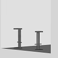 Modern Black Bar Stools With Sleek Metal Frame And Minimalist Contemporary Design