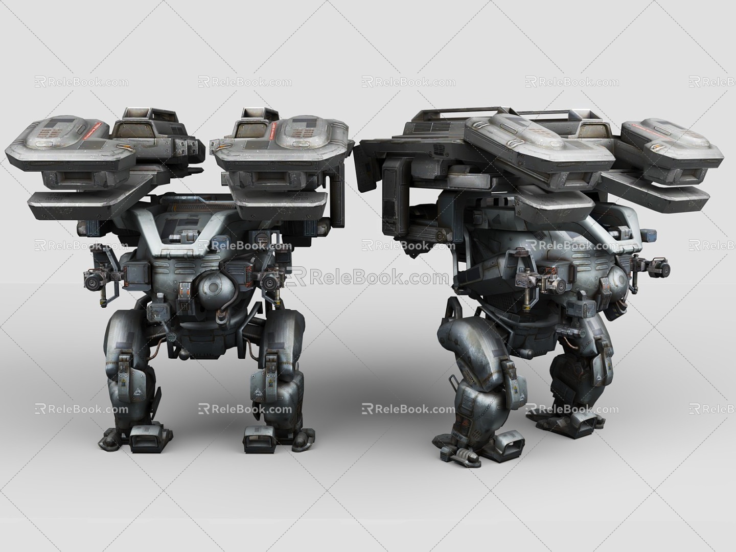 Sci-fi Robot Mecturer Century Sci-fi Style Cyberpunk Style Robot War Machine Battle Robot 3d model