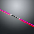 Sci Fi Modern Red Lightsaber Weapon With Black And Silver Hilt And Bright Red Blade