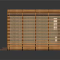 Modern Interior Design With Wooden Floor Metal Walls Curtains And Side Benches