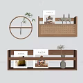 Nordic Wall Shelf Wall Decorations 3d model