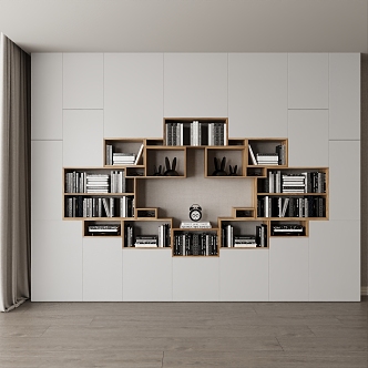 Modern Bookcase Decorative Cabinet 3d model