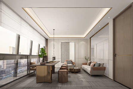 Modern Reception Room 3d model