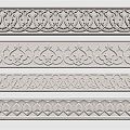 European-style lines, carved plaster lines 3d model