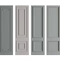 Modern Wall Paneling with Various Designs and Neutral Color Options for Interior Use 3d model