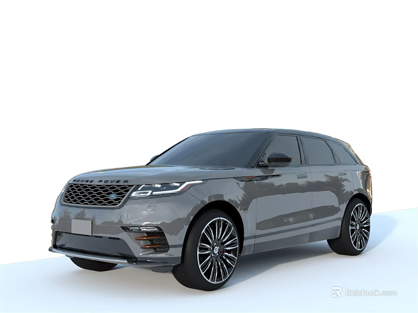 Gray Modern SUV Featuring Sleek Exterior Design Alloy Wheels And Bold Front Grille 3d model 