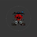 Red Snowmobile With Black Seat Digital Dashboard And Track System For Winter Riding